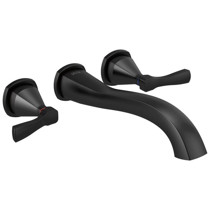 Delta Stryke Matte Black 2 Handle Residential Wall Mount Bathtub Faucet In The Faucets Department At Com - Matte Black Bathtub Trim Kit Delta Stryke Matte Black 2 Handle Residential Wall Mount Bathtub Faucet In The Faucets Department At Com - Matte Black Bathtub Trim Kit