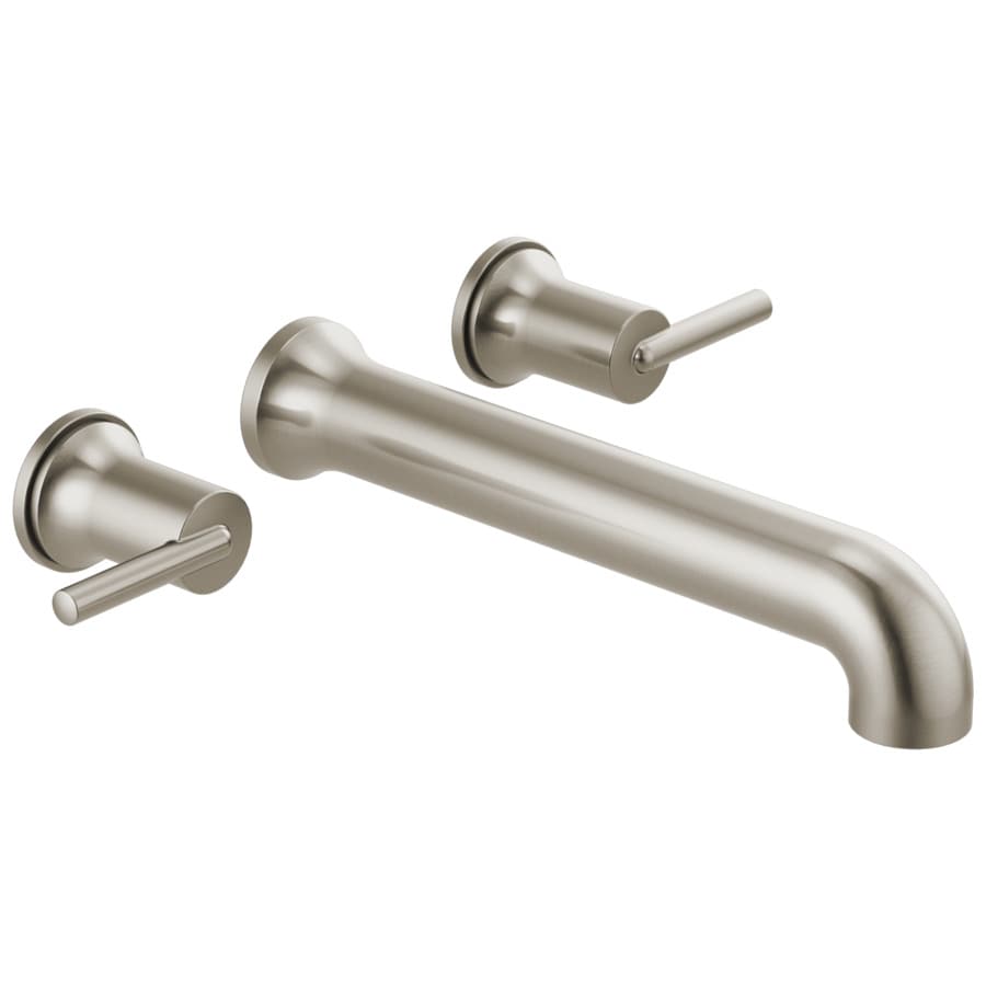 Delta Trinsic Stainless 2 Handle Residential Wall Mount Bathtub