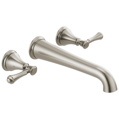 Delta Cassidy Stainless 2 Handle Residential Wall Mount Bathtub