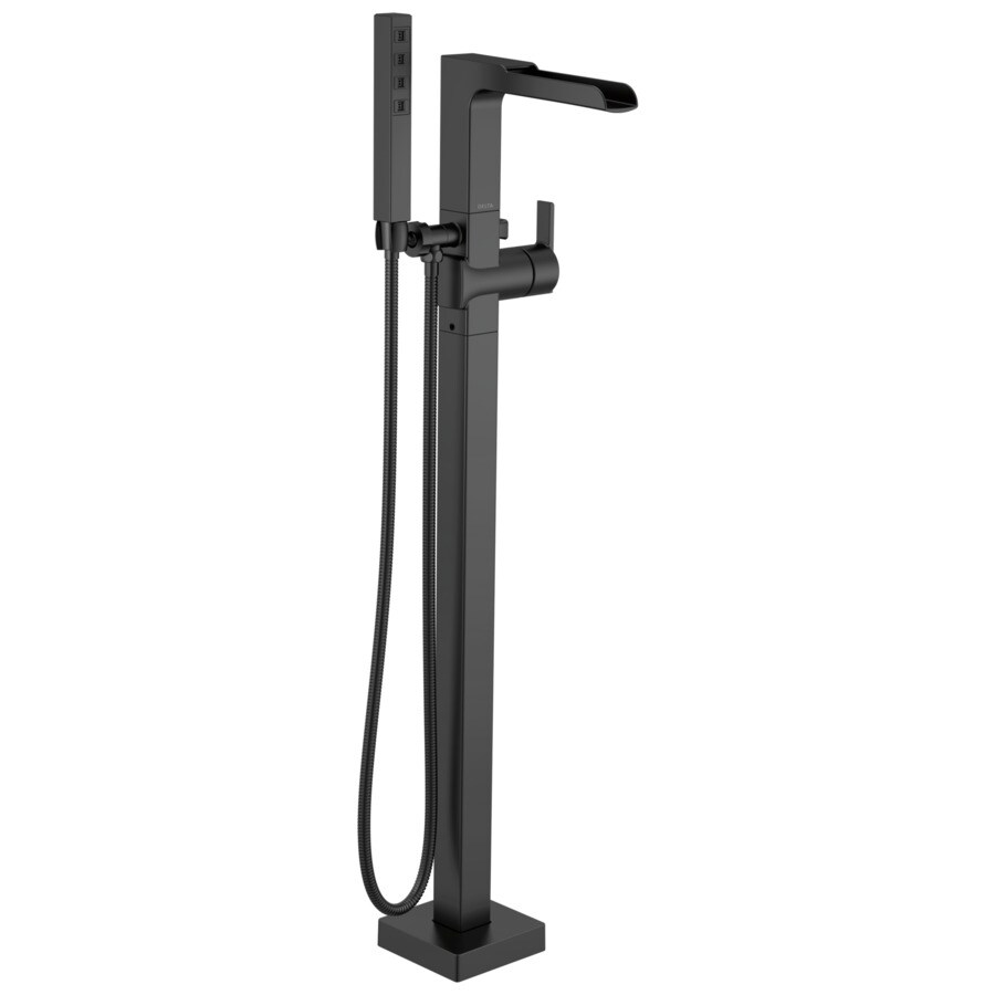 Delta Ara Matte Black 1Handle Freestanding Bathtub Faucet at