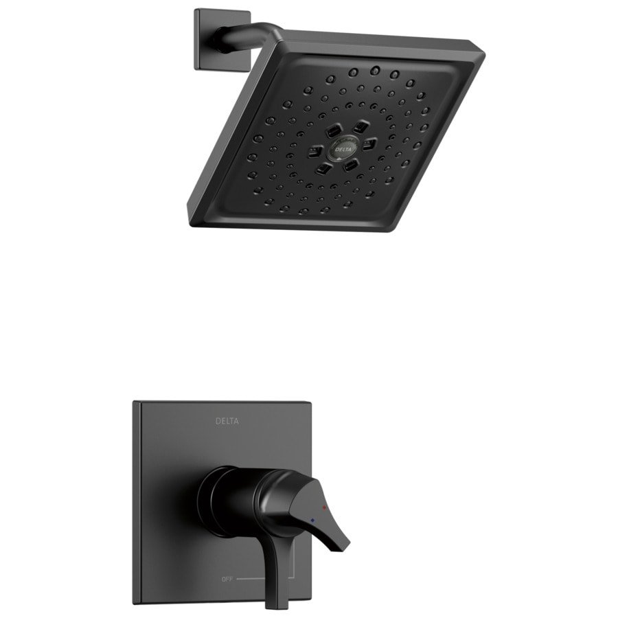 Delta Zura Matte Black 2handle Shower Faucet at