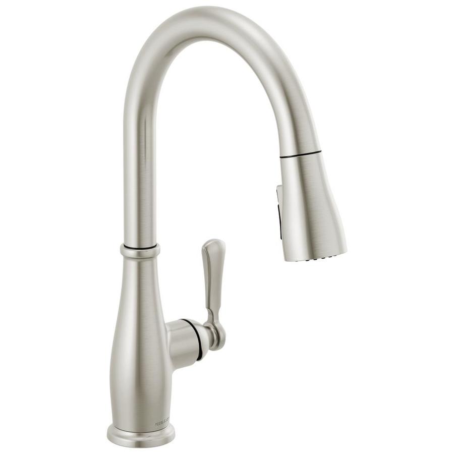 Peerless Elmhurst Stainless 1-Handle Deck Mount Pull-Down Handle ...