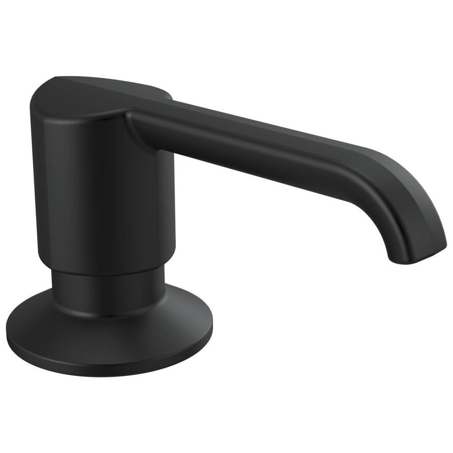 Delta Emmeline Matte Black Soap and Lotion Dispenser in the Soap ...