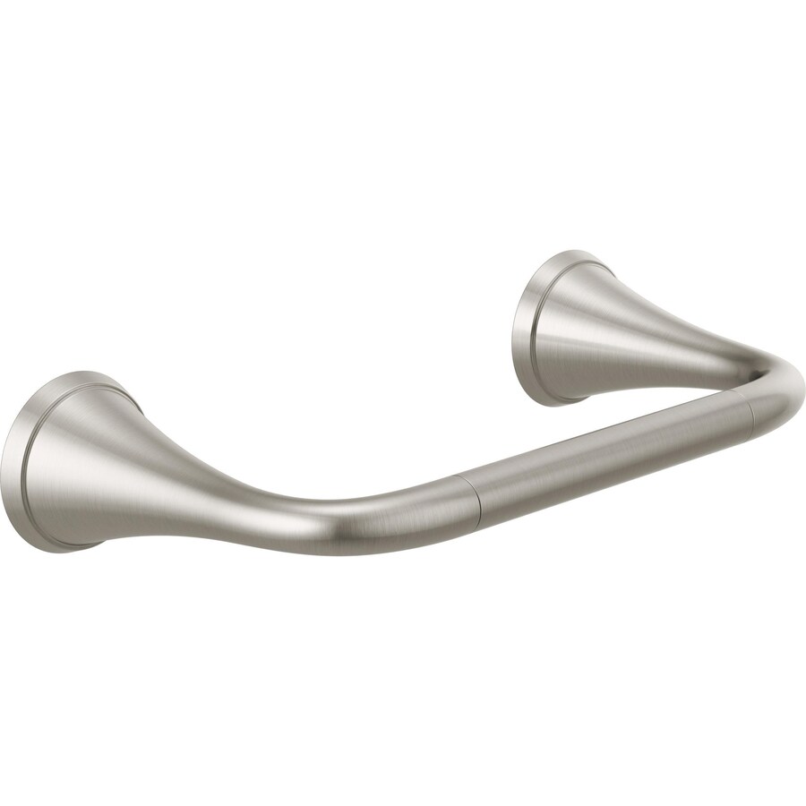 Delta Kayra Pivoting Toilet Paper Holder in Stainless in the Toilet