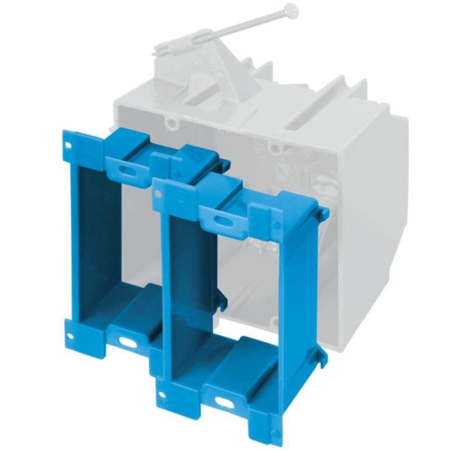 Blue Plastic New Work Standard Box Extender Wall Electrical Box