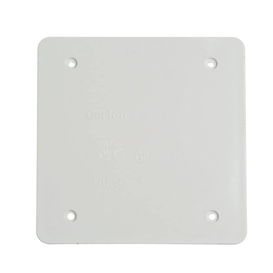 CARLON 2 Gang Square Plastic Weatherproof Electrical Box Cover At Lowes Com   034481124245 