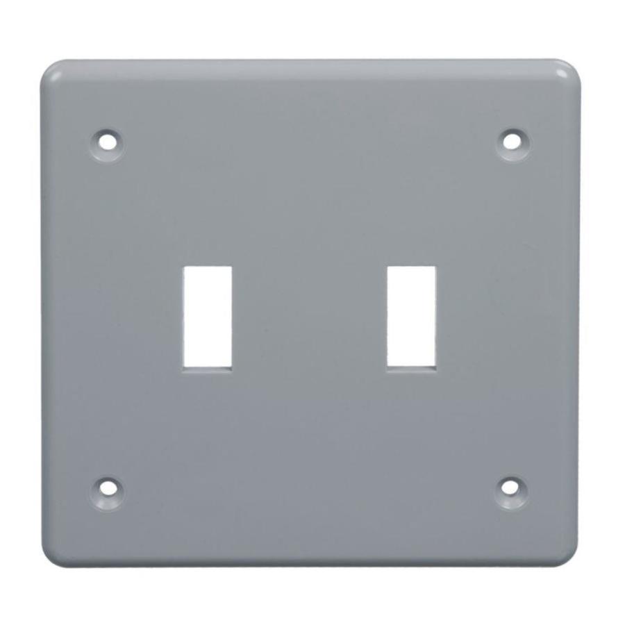CARLON 2Gang Square Plastic Weatherproof Electrical Box Cover in the