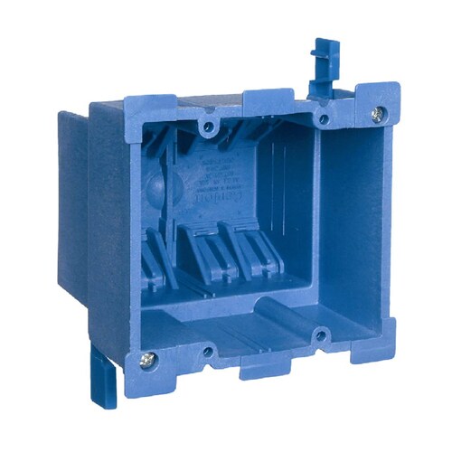 CARLON Super Blue 2-Gang Blue Plastic Old Work Standard ...