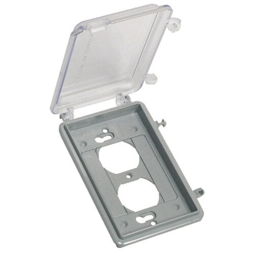 CARLON 1Gang Rectangle Plastic Electrical Box Cover at
