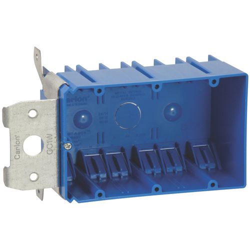 CARLON 3-Gang Blue Plastic New Work/Old Work Standard Adjustable Wall ...