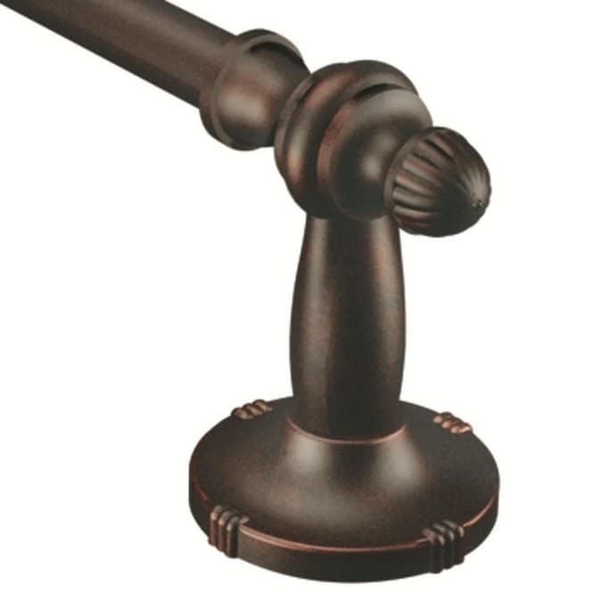 Moen Gilcrest 24 In Oil Rubbed Bronze Wall Mount Single Towel Bar In The Towel Bars Department At Lowes Com