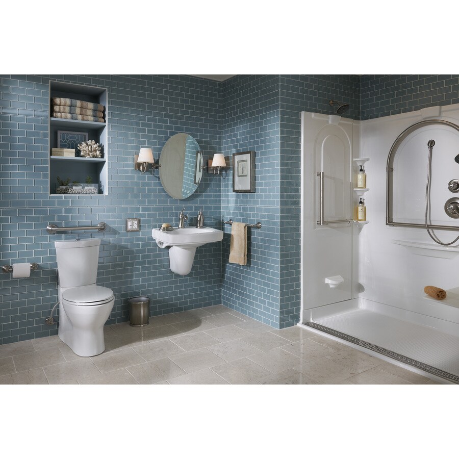 Moen Sage 22.79-in W x 26-in H Brushed Nickel Oval Frameless Bathroom  Vanity Mirror at