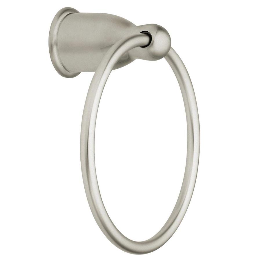 Shop Moen Mason Satin Nickel Wall Mount Towel Ring at Lowes.com