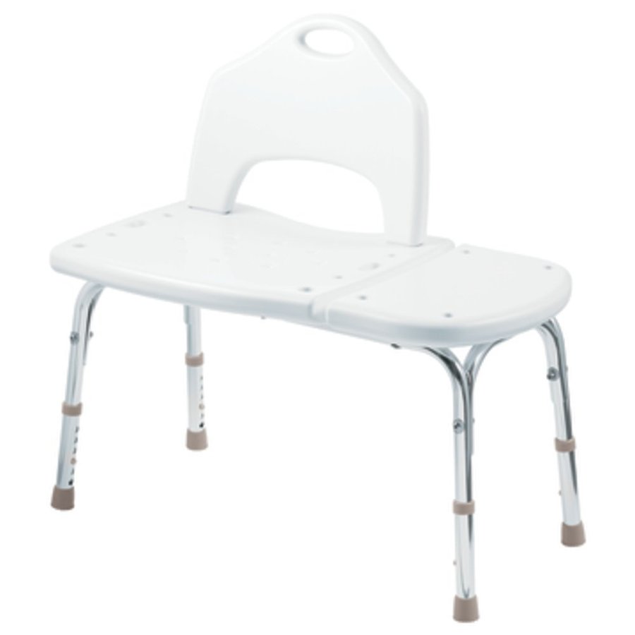 Moen Glacier White Plastic Freestanding Transfer Bench in the