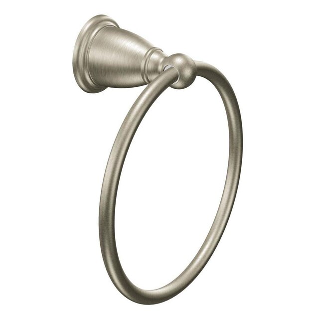 Moen Brantford Brushed Nickel Wall Mount Towel Ring Moen Brantford Brushed Nickel Wall Mount Towel Ring