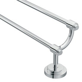 Moen Towel Bars At Lowes Moen Iso 24 In Chrome Double Towel Bar