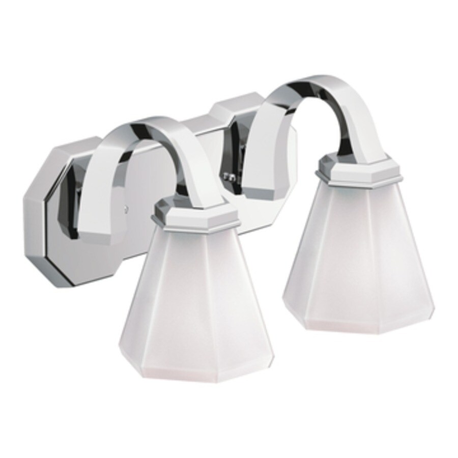 Moen 2Light Felicity Chrome Bathroom Vanity Light at