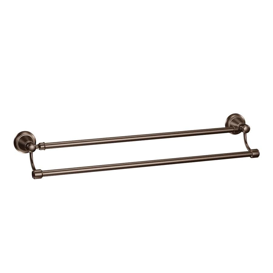 Moen Bradshaw 24in OilRubbed Bronze Wall Mount Double Towel Bar at