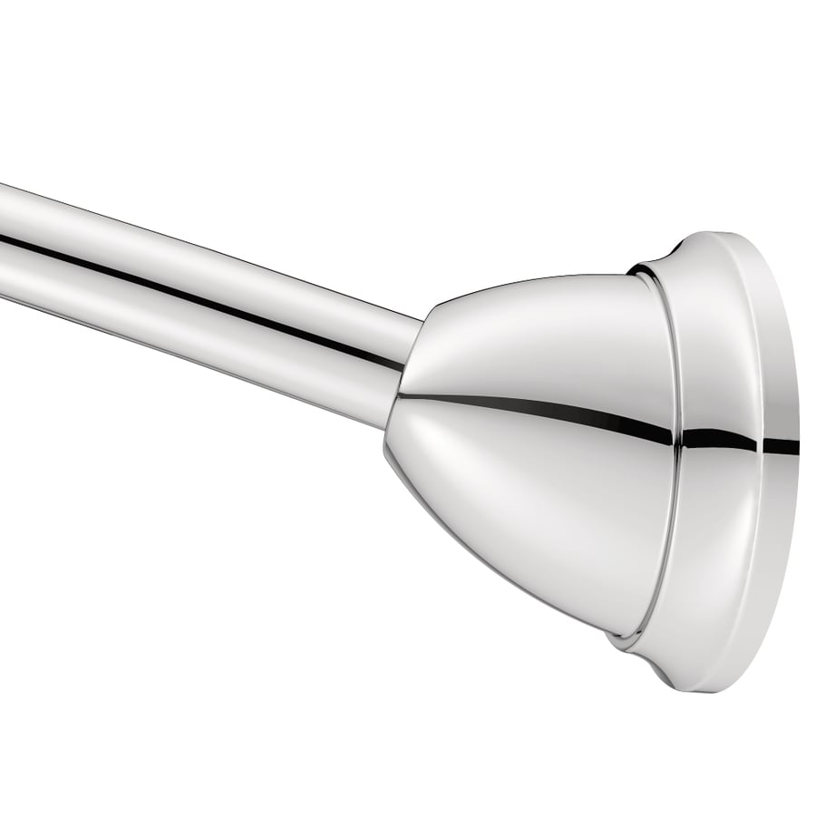 Moen 5760in Tension Mount chrome Curved Adjustable Single Shower