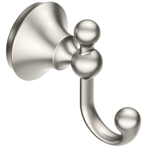 Moen Wynford 1-Hook Brushed Nickel Towel Hook at Lowes.com