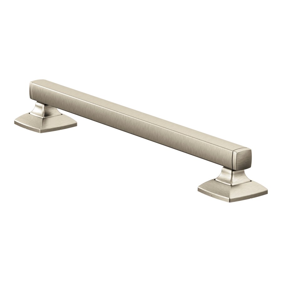 Moen Voss 18in Brushed Nickel Wall Mount (ADA Compliant) Grab Bar in the Grab Bars department