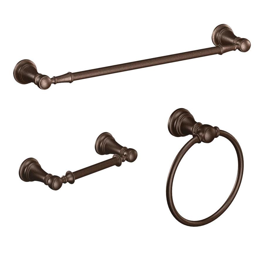 Moen 3-Piece Weymouth Oil-Rubbed Bronze Decorative ...