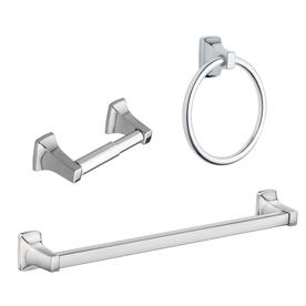 Moen 3-Piece Adler Chrome Decorative Bathroom Hardware Set