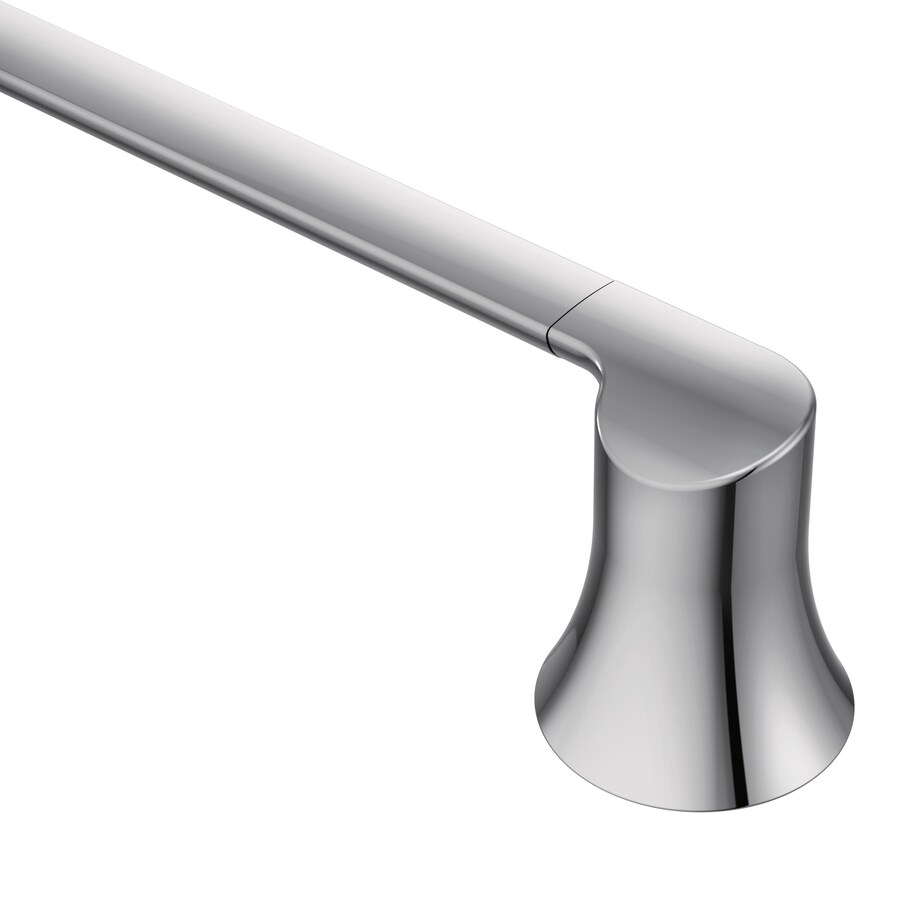 Moen Doux 18-in Chrome Wall Mount Single Towel Bar at Lowes.com