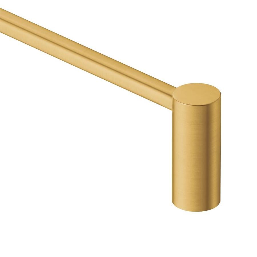 Moen Align 18-in Brushed Gold Wall Mount Single Towel Bar at Lowes.com