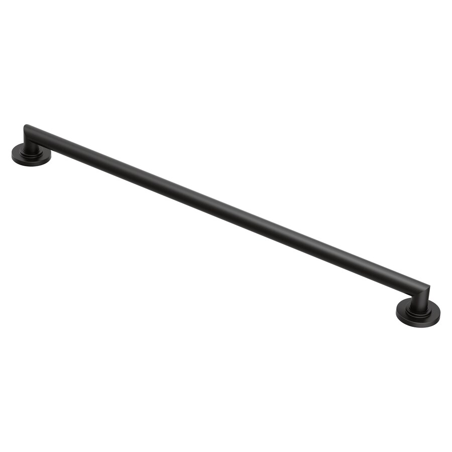 Moen Arris 36in Matte Black Wall Mount (ADA Compliant) Grab Bar in the