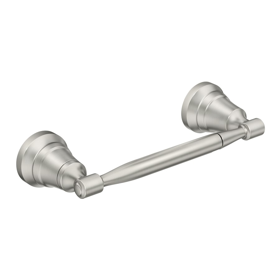 Moen Halle Brushed Nickel Wall Mount Pivot Toilet Paper Holder in the