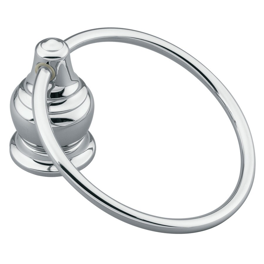 Moen Decorator Chrome Wall Mount Towel Ring in the Towel Rings