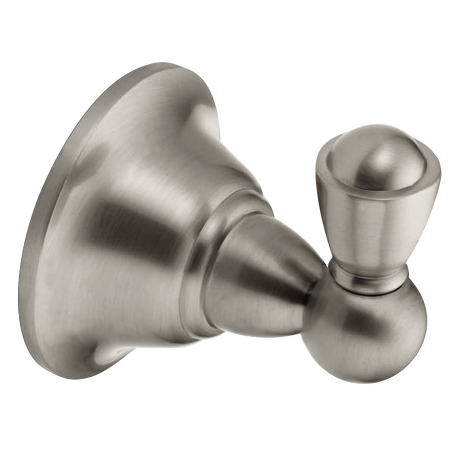 Moen Sage Spot Resist Brushed Nickel Towel Hook at Lowes.com