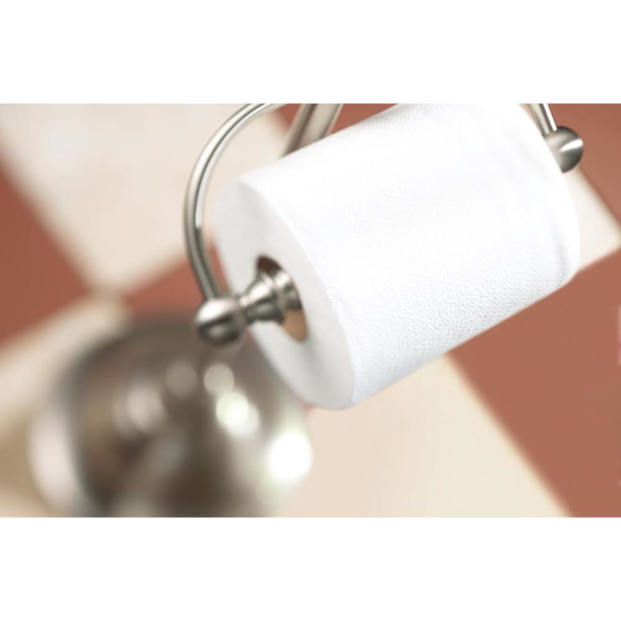 Moen Sage Brushed Nickel Wall Mount Spring-Loaded Toilet Paper Holder ...