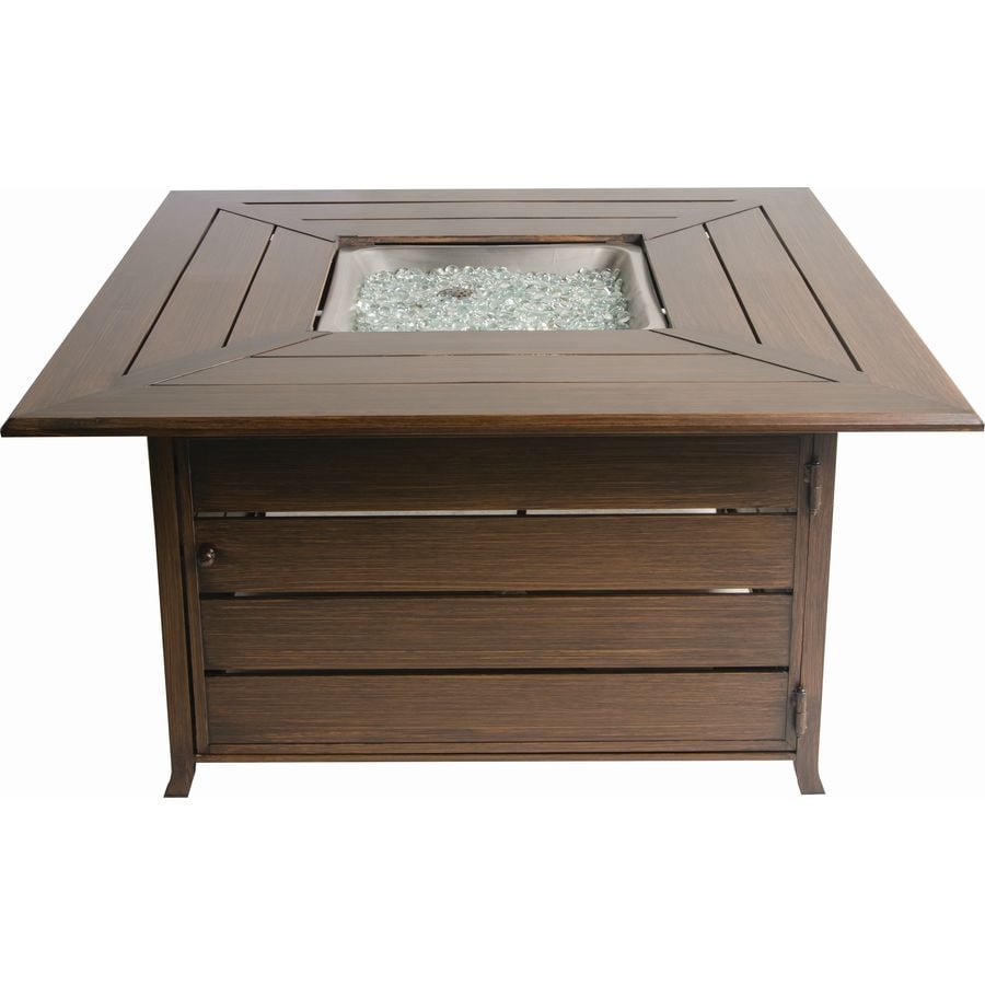 Bond 44 88 In W 50000 Btu Bronze Aluminum Fire Table At Lowes Com