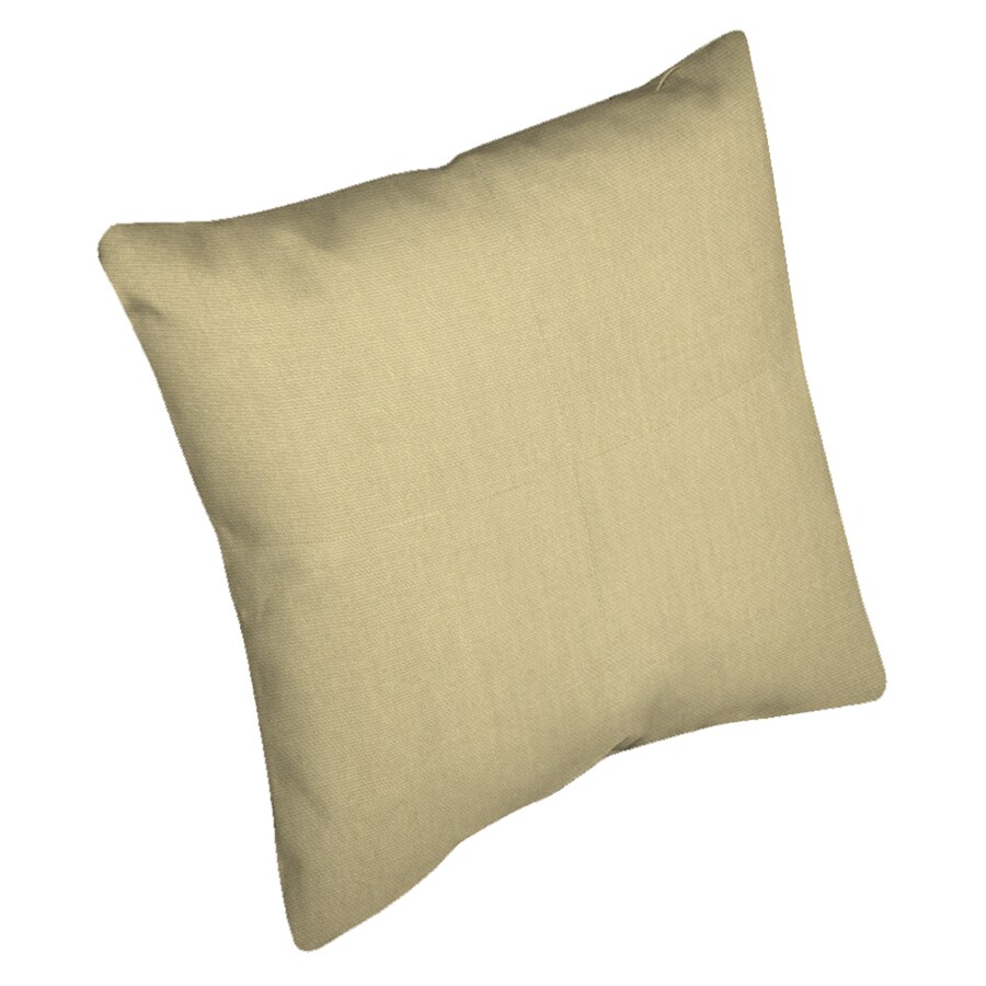 Arden Companies V333714B Solid Beige Throw Pillow