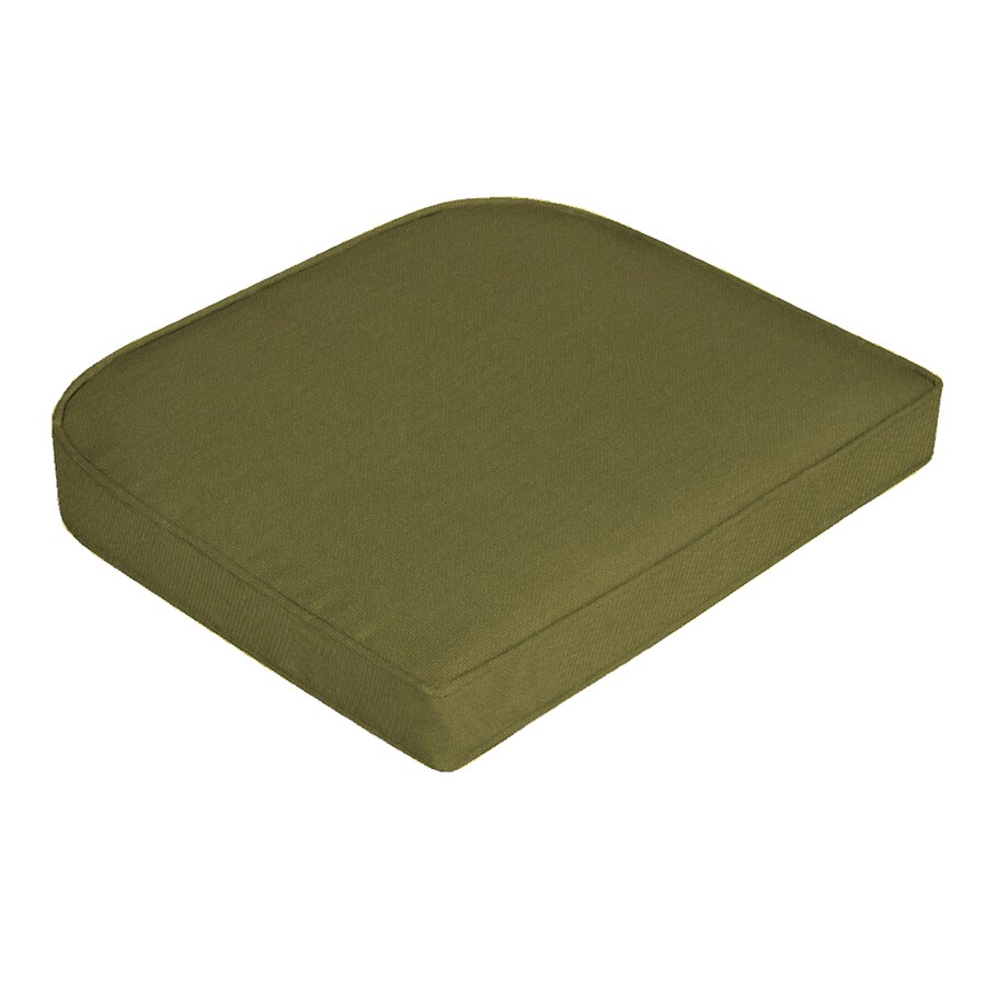 Arden Companies R351581B Solid Green Box Wicker Chair Pad