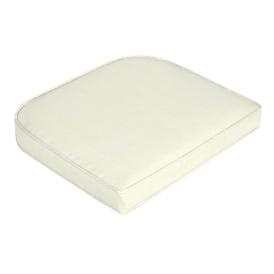 Sunbrella® L809581B Natural Box Wicker Chair Pad