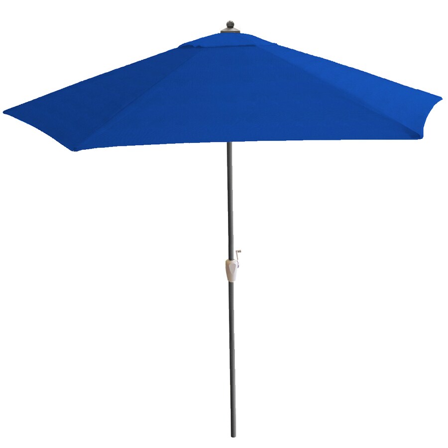 LL02690A 9' Sunbrella Pacific Blue Round Market Umbrella