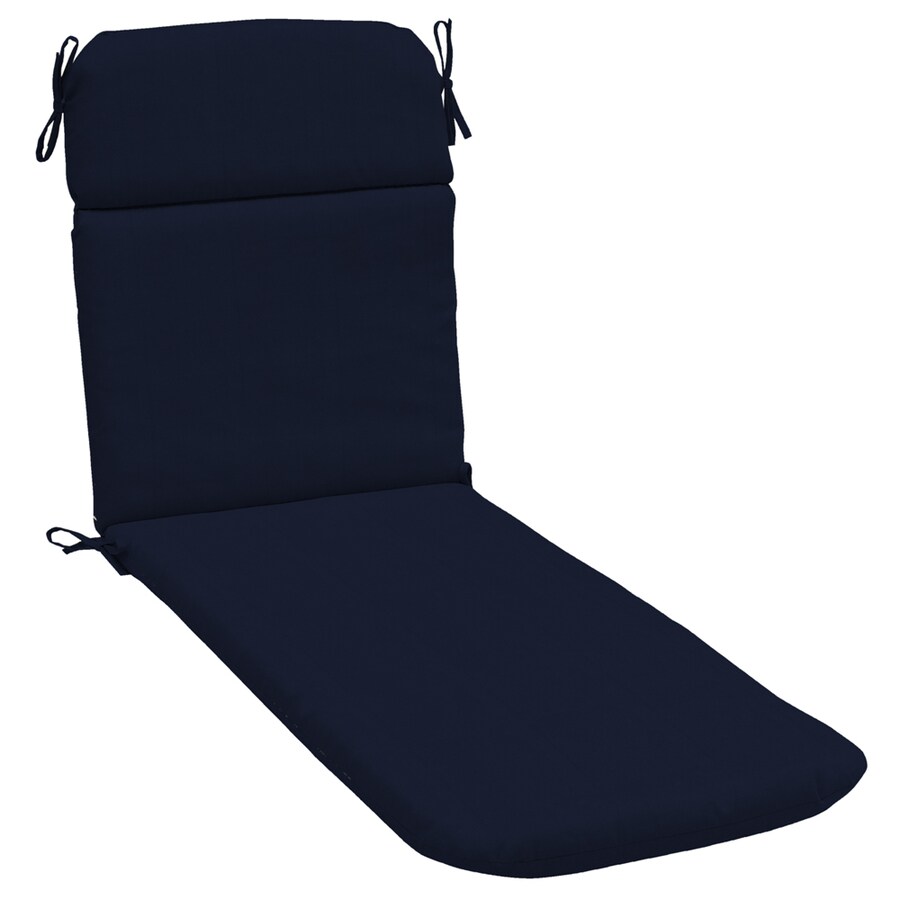 Sunbrella Navy Reversible Indoor/Outdoor Chaise Cushion at