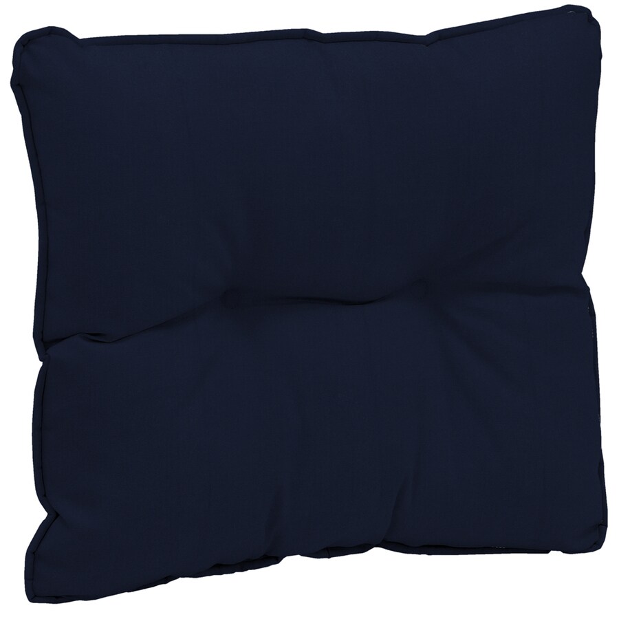 Sunbrella Navy Reversible UVProtected Outdoor Accent Pillow in the Outdoor Decorative Pillows