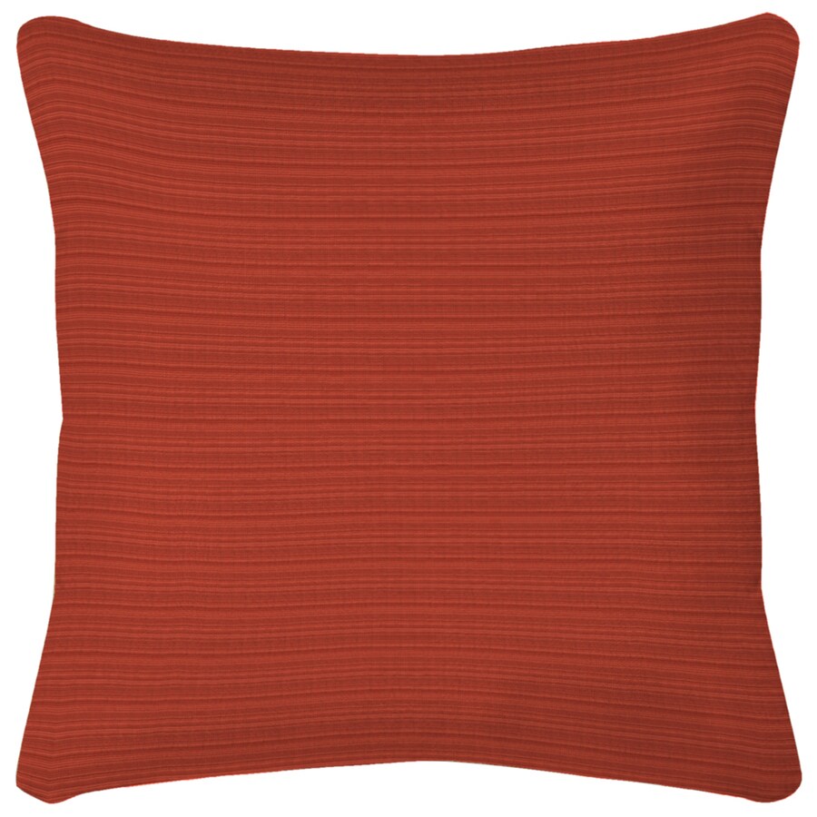 Sunbrella Dupione Papaya Reversible UVProtected Outdoor Accent Pillow in the Outdoor Decorative