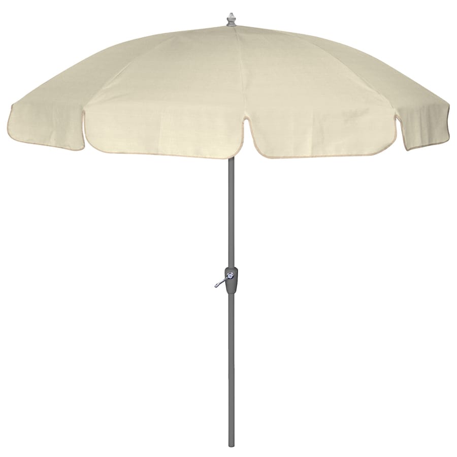 L326150A 7'6" Sunbrella Canvas Round Patio Umbrella