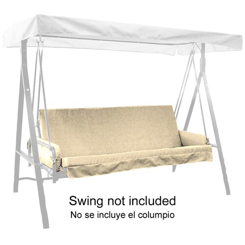 421/2"L x 67"W Canvas Solid UVProtected Swing Cushion with Arm Rests