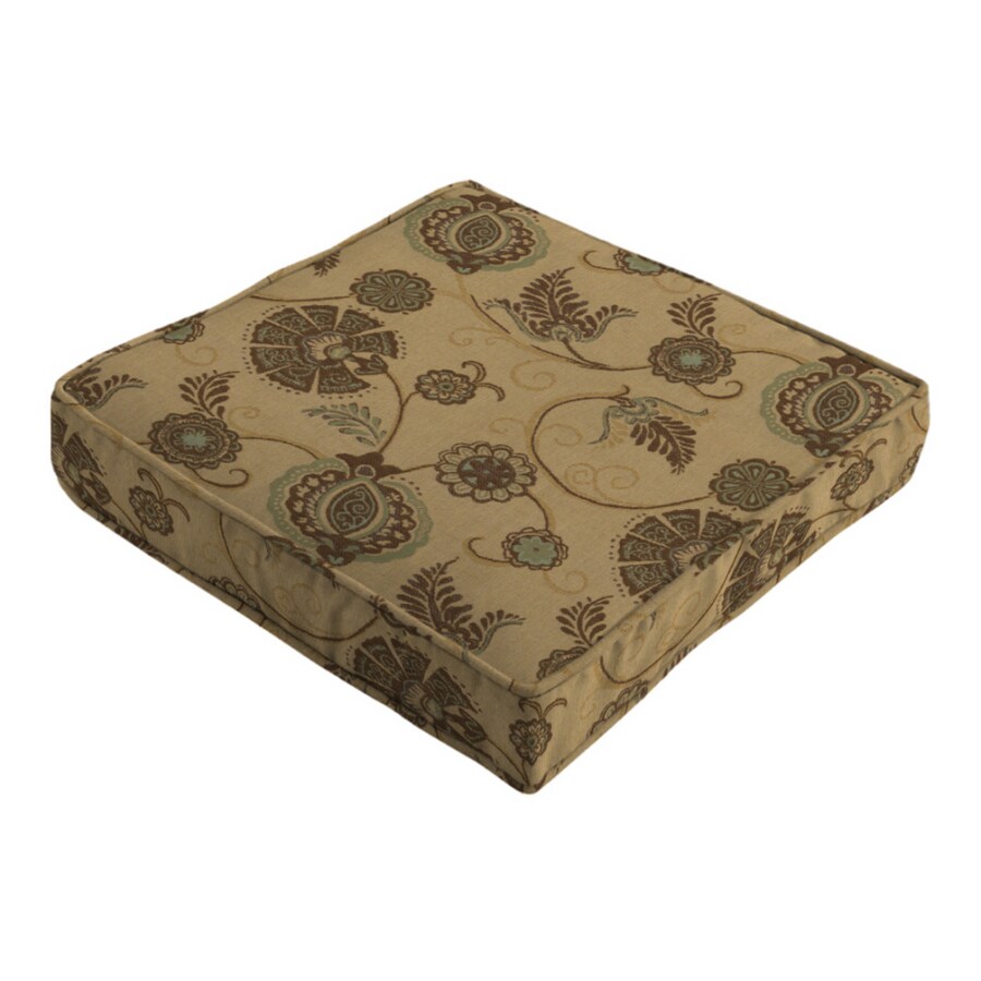 Arden Outdoor Sunbrella Cranston Floral Deluxe Seat Cushion at