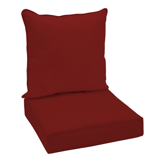 Garden Treasures Glenlee Solid Red Reversible UV-Protected Deep Seat