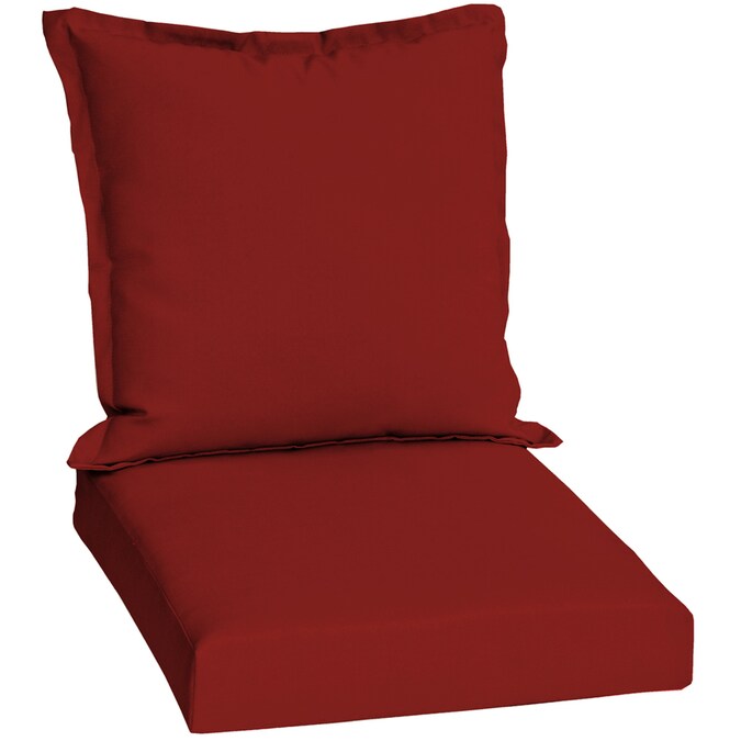 Garden Treasures Red Solid Cushion, Universal Patio Furniture Cushions