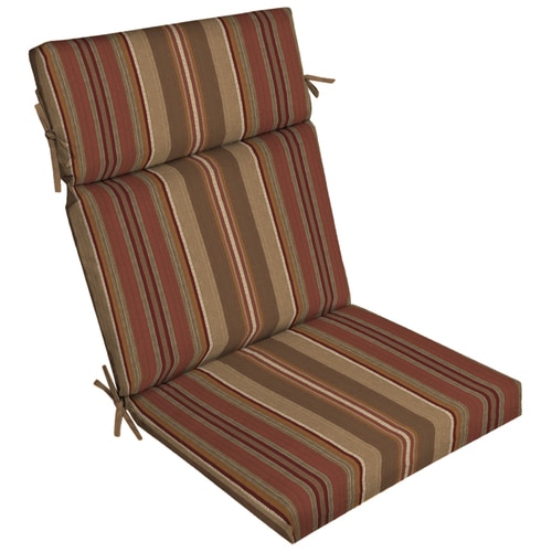 Stripe Chili Standard Patio Chair Cushion At Lowes.com