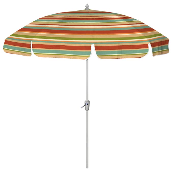 Multicolor Striped Round Patio Umbrella, Multi Color Stripe Patio Umbrella