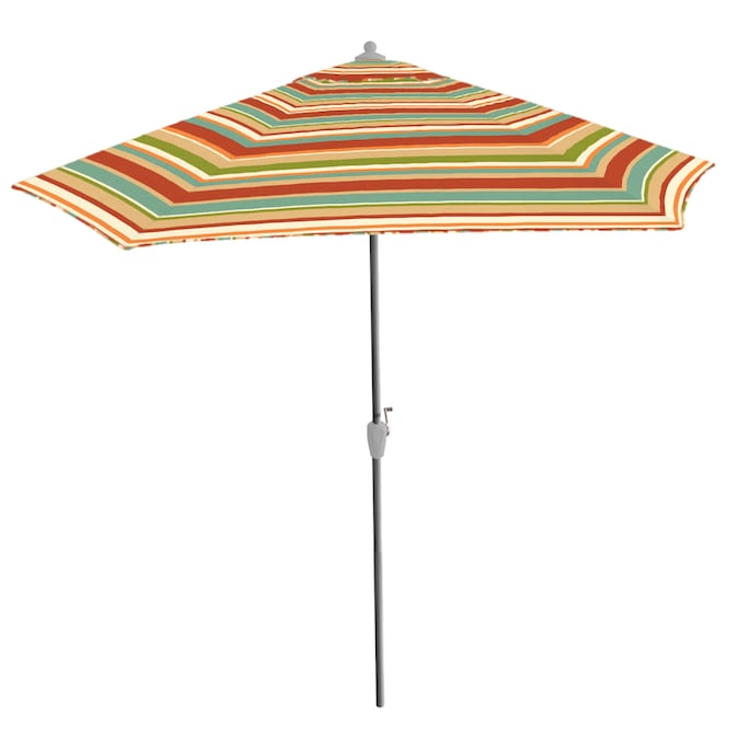 Market Umbrella In The Patio Umbrellas, Multi Color Stripe Patio Umbrella